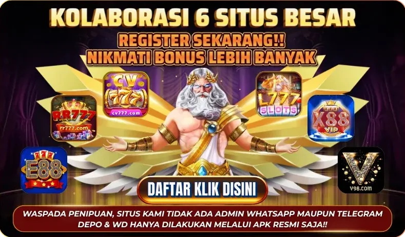 KOLABORASI 6 SITUS BESAR - REGISTER SEKARANG!! NIKMATI BONUS LEBIH BANYAK